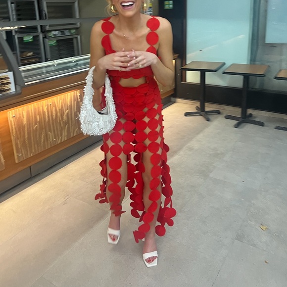 A.W.A.K.E. MODE Cutout crepe maxi dress - Picture 4 of 4